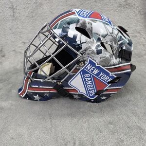 Franklin GFM 1500 Goalie Mask New York Rangers NHL Youth Street Hockey Helmet